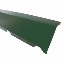 Faitière crantée sur mur pour bac acier 1045 - L 2100mm - Coloris - Vert 6009, Hauteur - 170 mm, Largeur - 160 mm, Longueur - ...