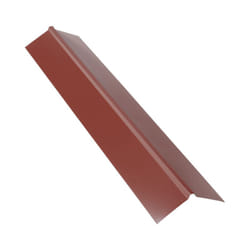 Faîtière double pan 1 m pour plaque nervurée acier laqué - Coloris - rouge ral 8012, Longueur - 1 m