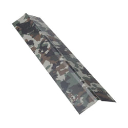 Faîtière double pan 1 m pour plaque nervurée acier laqué - Coloris - Camouflage, Longueur - 1 m