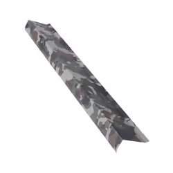 Description générale Rive de 1 mètre pour plaque nervurée en acier laqué, de coloris camouflage, idéale pour l'usage dans des ...