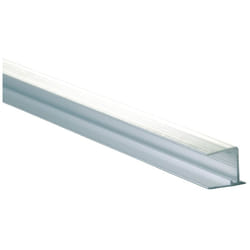Profilé obturation pour plaque polycarbonate alvéolaire épaisseur 32 mm - Coloris - Alu, Longueur - 1,25 m