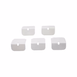 Arrêts aluminium pour profil de bordure toiture polycarbonate (x5) - Coloris - Blanc, Epaisseur - 32 mm Arrêt en aluminium po ...