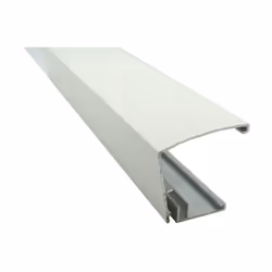 Profil et capot laqués vissables de bordure couverture polycarbonate 10/16/32 mm (2 coloris) - Coloris - Blanc RAL 9010, Epai ...