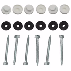 Description générale Le kit pour profil vissable plaque polycarbonate comprend 50 pièces, idéal pour la fixation de profilés  ...