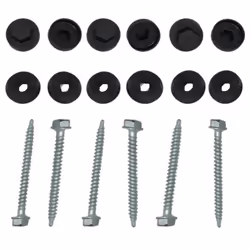 Description générale Ce kit pour profil vissable de plaque polycarbonate comprend 50 pièces et est disponible en coloris gris ...
