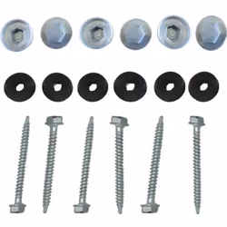 Description générale Ce kit comprend 50 vis pour le montage de profilés vissables destinés aux plaques de polycarbonate. Il e ...