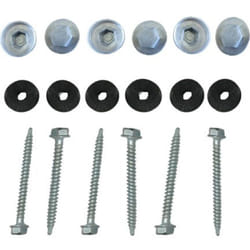 Kit pour profil vissable plaque polycarbonate (50 pcs) - Coloris - Aluminium, Epaisseur - 16 mm
