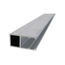 Profil bordure monobloc (en u) - toiture polycarbonate - Coloris - Aluminium, Epaisseur - 16 mm, Longueur - 3 m