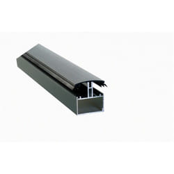Profil de jonction porteur en h adaptable au polycarbonate 16/32mm en aluminium laqué - Coloris - Gris anthracite ral 7016, Longueur - 3 m