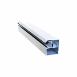 Profil de bordure porteur adaptable au polycarbonate 16/32 mm en aluminium laqué - Coloris - Blanc RAL 9010, Longueur - 4 m P ...