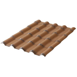 Plaque pvc imitation tuile moderne 222 x 75 cm (3 coloris) - Coloris - Antique, Largeur - 75 cm, Longueur - 222 cm