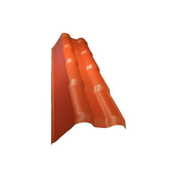 Profil de rive gauche pour toiture pvc mini 94 x 37,5 cm - Coloris - Terre cuite, Largeur - 37,5 cm, Longueur - 94 cm