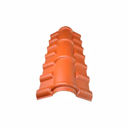 Description générale La faîtière PVC pour toiture imitation tuile mini est conçue pour recouvrir efficacement le faîtage de v ...