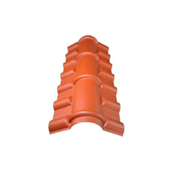 Faîtière pvc pour toiture imitation tuile mini - Coloris - Terre cuite, Longueur - 104 cm