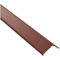 Bande de rive toiture acier galvanisé laqué mat aspect tuile L1,20 m - Coloris - Brun rouge mat, Longueur - 1,20 m
