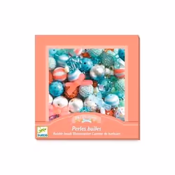 DJECO Blasenperlen silber, Ensemble de billes, Multicolore