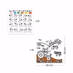 DJECO 5400050 livre et page à colorier Kit d'images à colorier