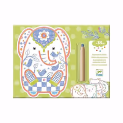DJECO 5400062, Garçon/Fille, Crayons inclus, Kit d'images à colorier