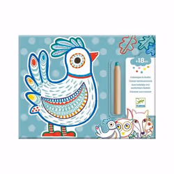 DJECO 5400063, Fille, Kit d'images à colorier