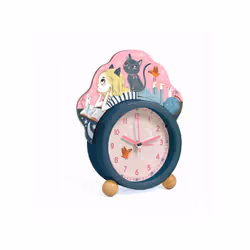DJECO cat, Réveil à quartz, Multicolore, 12h, Fille, Analogique, Batterie