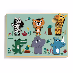 DJECO Puzzle Bois - Coucou Jungle, 12 pièce(s), 1,5 an(s)