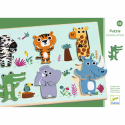 DJECO Puzzle Bois - Coucou Jungle