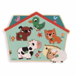 DJECO Puzzle Sonore Ouaf Woof, 6 pièce(s), 1 an(s)