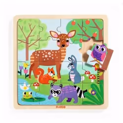 DJECO DJ01812, 16 pièce(s), Animaux, 3 an(s)