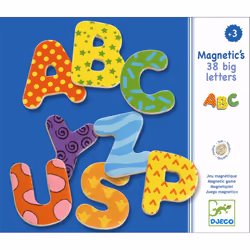 DJECO 38 big letters - 21,8 x 18,8 x 3 cm, Bois