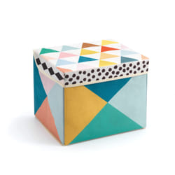 DJECO DJ4481 Boîte de rangement Carré Multicolore