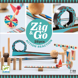 DJECO Zig & Go, 7 an(s), Bois, Multicolore