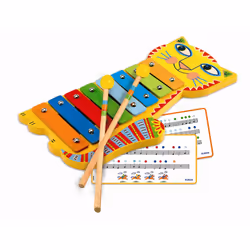 DJECO Metallophone - 14.5 x 27.5 x 2.8 cm, 3 an(s), Bois