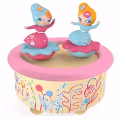 DJECO Flower Melody, Boîte à musique jouet, Multicolore