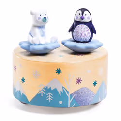 DJECO Ice Park Melody Magnetics, Figurine boîte à musique jouet, 1 an(s), Multicolore