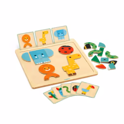 DJECO GeoBasic, 2 an(s), Bois, Multicolore
