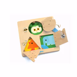 DJECO Lockbasic, 3 an(s), Bois, Multicolore