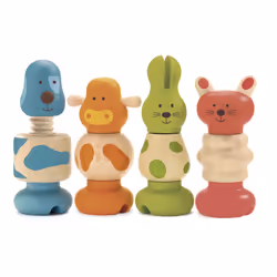 DJECO Vis-Animo, 1,5 an(s), Bois, Multicolore