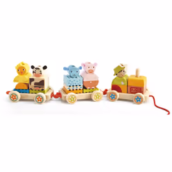 DJECO Créaferme, unisexe, Bois, Bois, Multicolore, 01-01-2015, Chine, CE