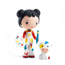 Figurines Tinyly - DJECO - Barbouille et Gribs - Jouet Enfant - Gamme Tinyly - Coloris Unique