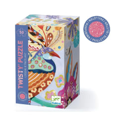Djeco Puzzle Wizzy Oiseau Étincelant 50 Pièces