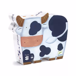 DJECO Puzzle Silhouette - Les Vaches À La Ferme