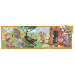 DJECO Puzzle Silhouette - Les 3 Petits Cochons