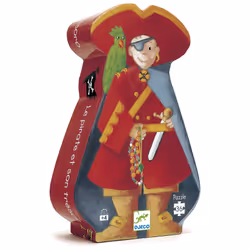 DJECO Puzzle Silhouette - Le Pirate Et Son Tresor