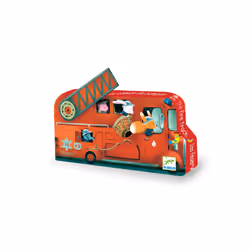 DJECO Le Camion De Pompier - 16 Pièces