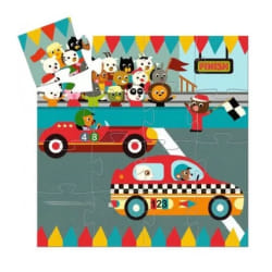 DJECO The racing car Jeu de puzzle 16 pièce(s) Véhicules