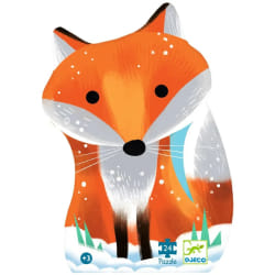 Djeco Puzzle Silhouette Renard Ginger 24 Pièces