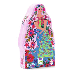 Djeco Puzzle Silhouette La Princesse et Son Paon