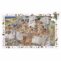 DJECO Puzzle Observation - Le Chateau Fort, 100 pièce(s), 5 an(s)