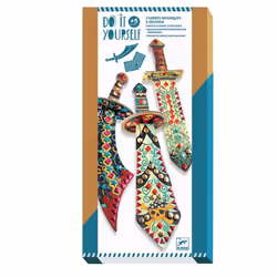 DJECO DIY - Mosaik Piratenschwert, Kit de loisirs créatifs pour enfants, 5 an(s), Multicolore