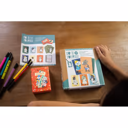 DJECO Do It Yourself Creature Chic Jeu de cartes
